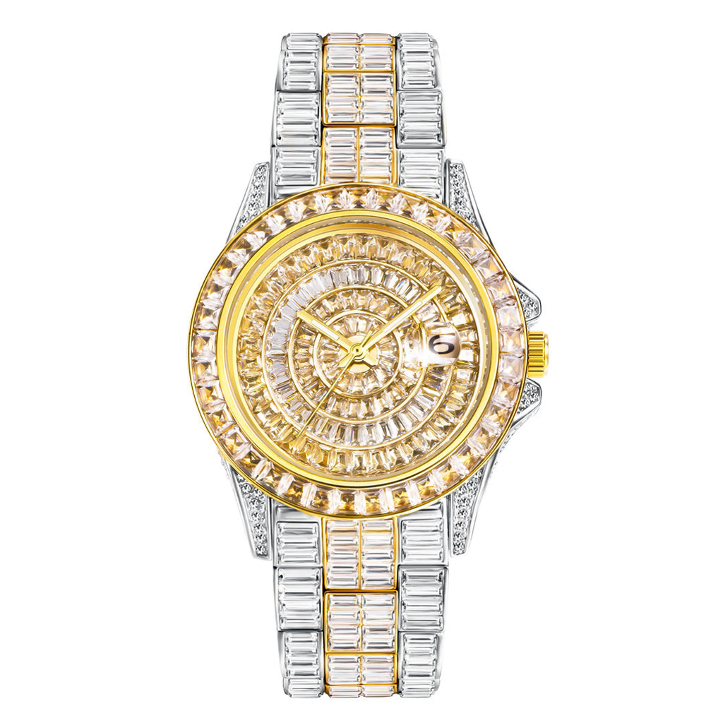 Fashion Trend Square Diamond Full Diamond Watch Haute qualité Zircon