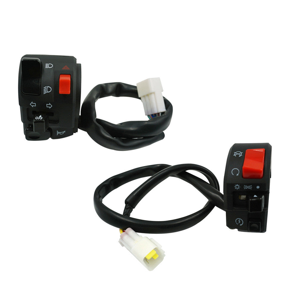 Pièces de moto Modifié interrupteur phare allumeur démarrer Double interrupteur clignotant