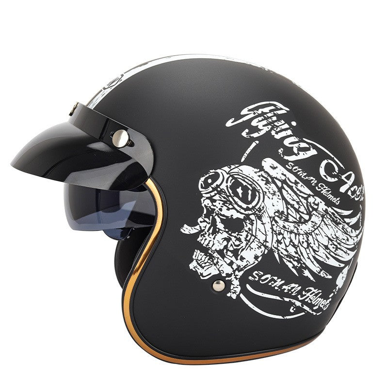 Casque d'équitation extérieur rétro pour hommes et femmes