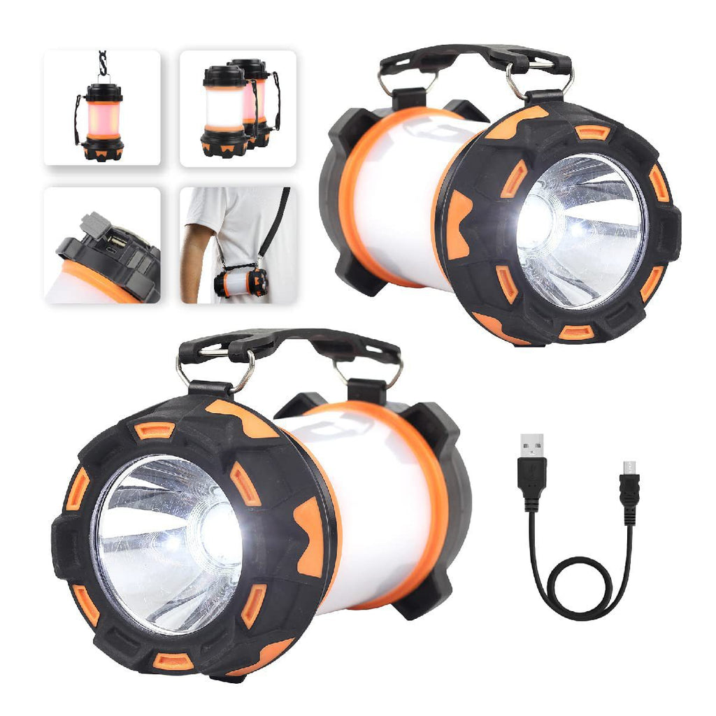 Six modes 3600mAh Batterie Lithium intégrée Lumière de camping extérieure