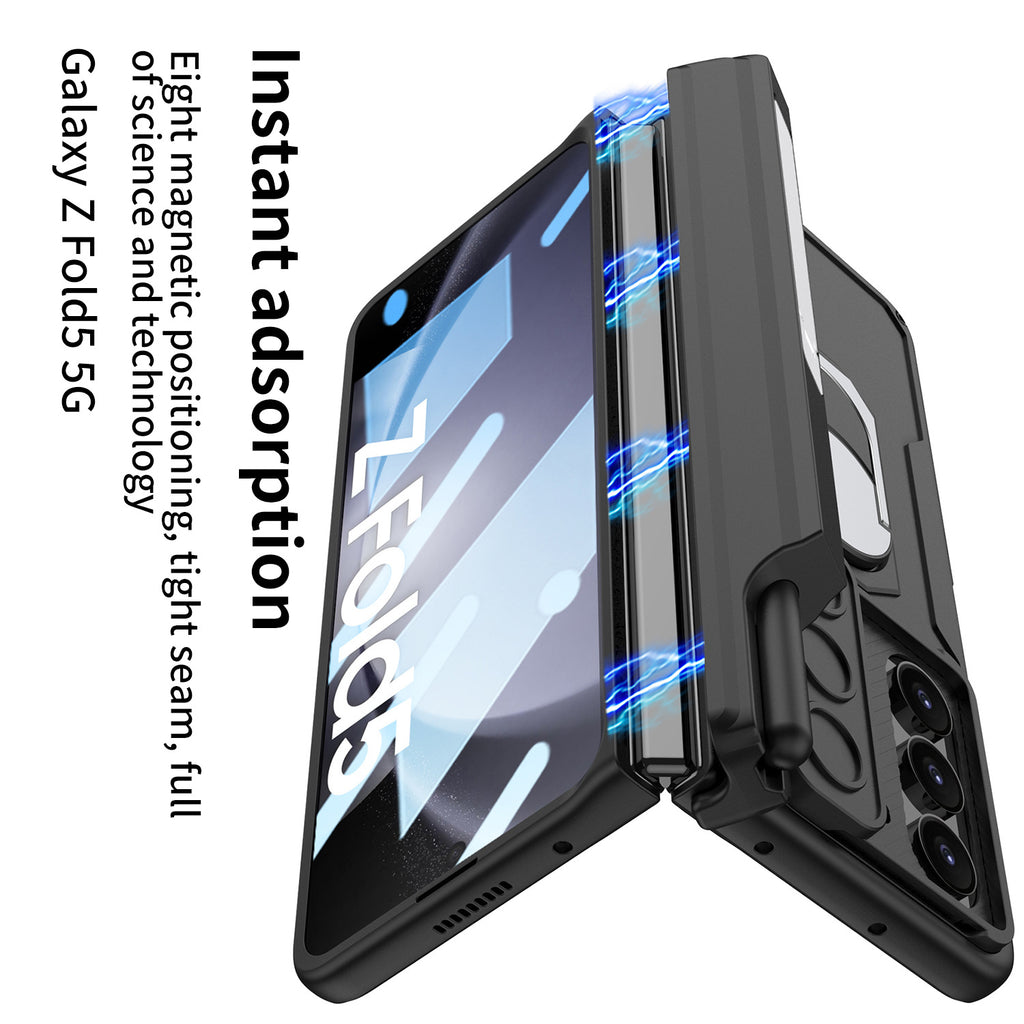 Coffret de protection magnétique pour boîtier de téléphone à charnière pliante