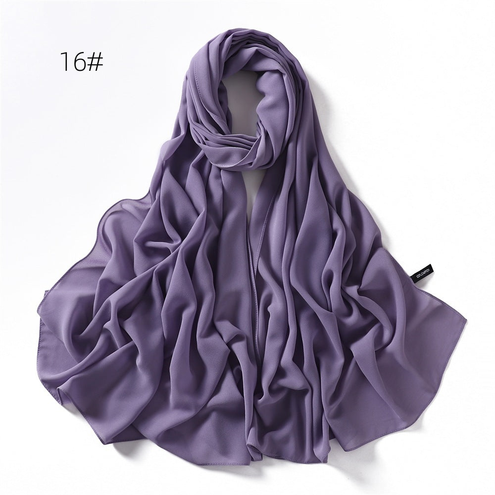Echarpe de couleur solide pour les femmes
