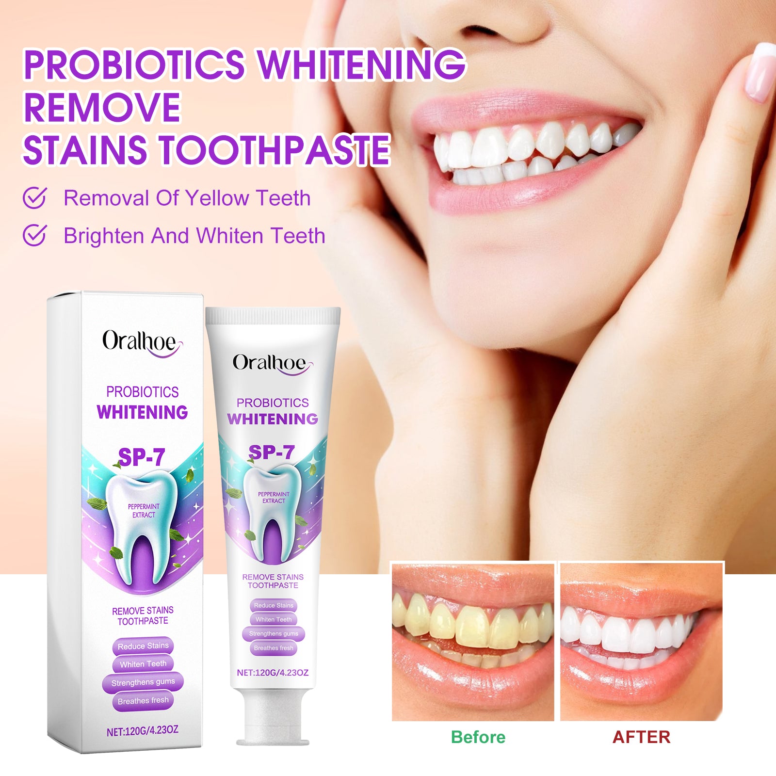 Probiotique Blanchiment Dentifrice 120g