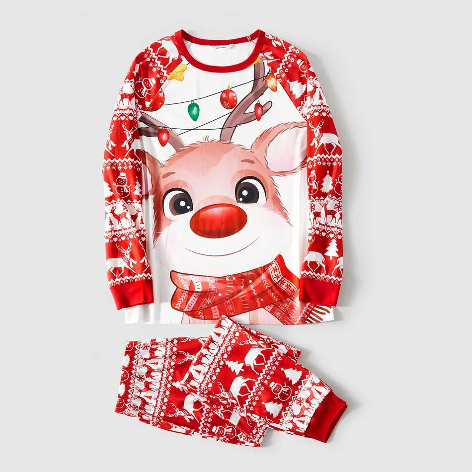 Mode Casual Christmas Print Maison Porter l'enfant parent Set