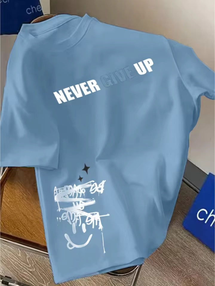 T-shirt à manches courtes imprimé style foncé