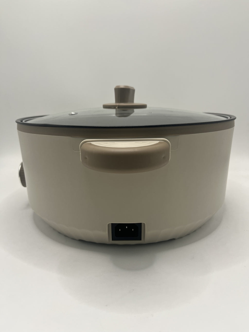 4.5L Électrique Slow Cooker Glass Lid Non Stick Rice Cuisson Poêle à frire