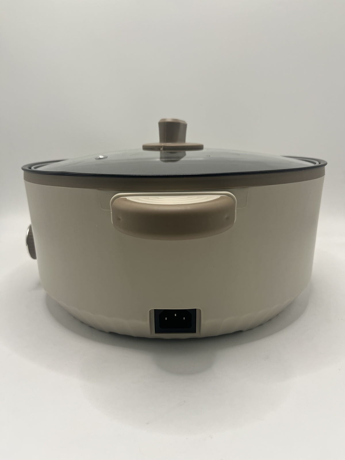 4.5L Électrique Slow Cooker Glass Lid Non Stick Rice Cuisson Poêle à frire