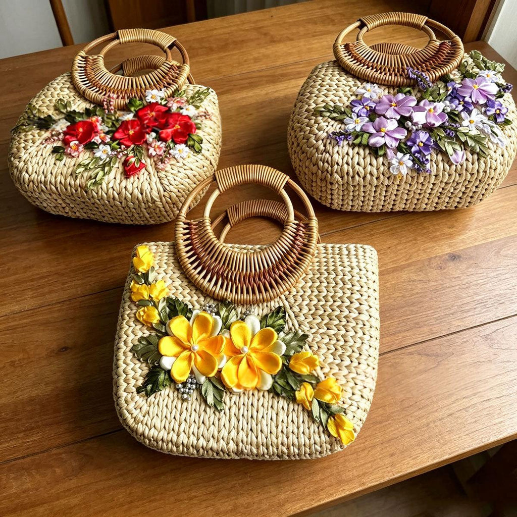 Sac en paille pour la plage et le bord de mer