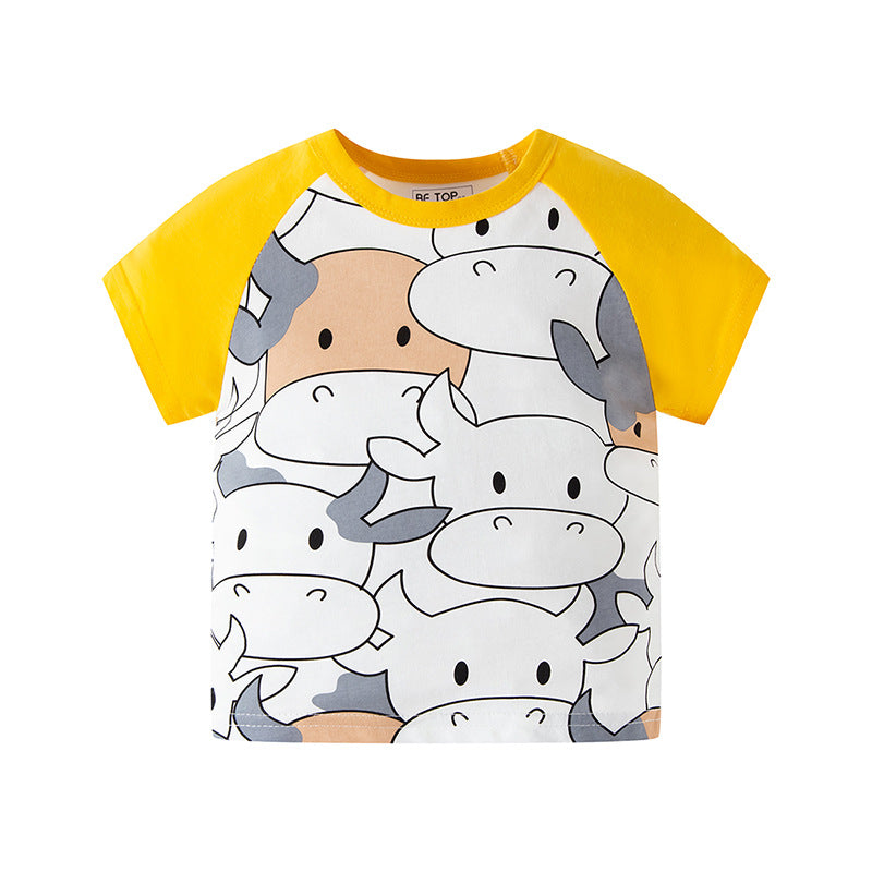 Pure Cotton Full Imprimé Cow Baby Summer