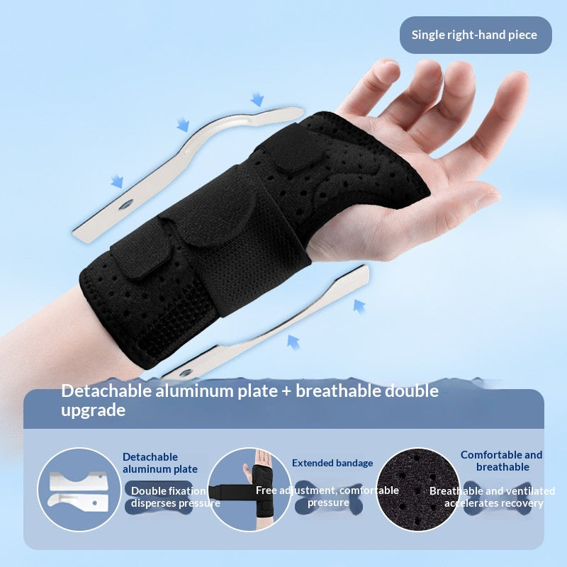 Plaque d'acier supportable Mesh respirant réglable Brace pour le sport et les entorses