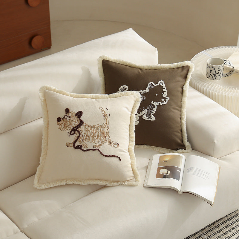 Homestay-style Canapé Salon Toile de coton Oreillers jet