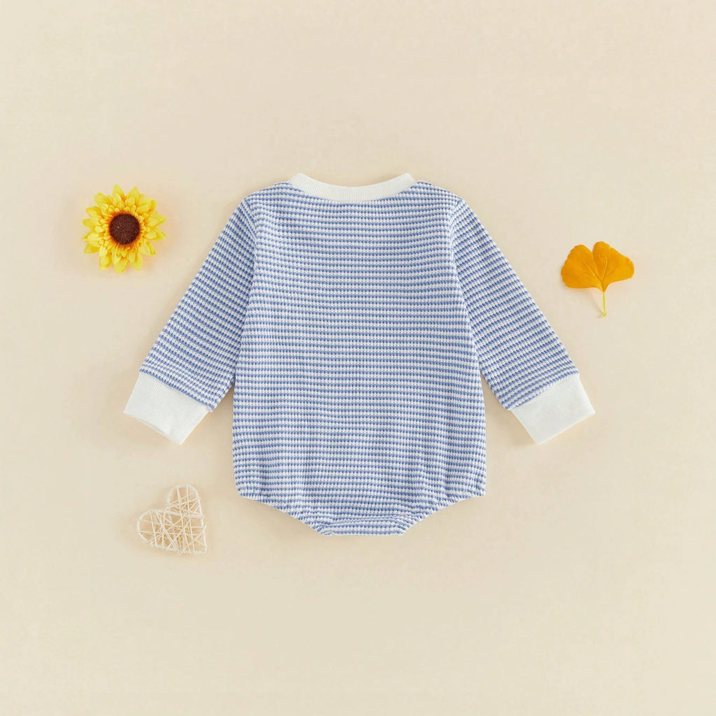 Torchon de lettre Broderie rayé Romper