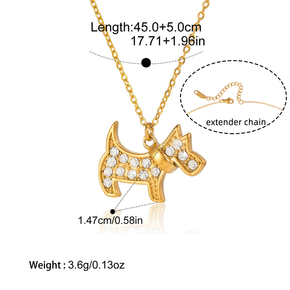 Collier femme en acier inoxydable 316