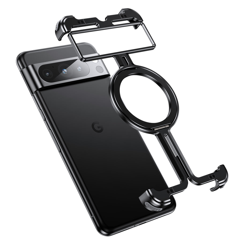 Coque de boîtier de téléphone métallique magnétique Pixel9pro Pold Shell