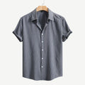 Chemise casual Lapel-Style Beach-Fashion pour hommes