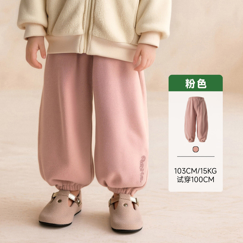 Pantalon élastique chaud de taille Hiver Casual Bas