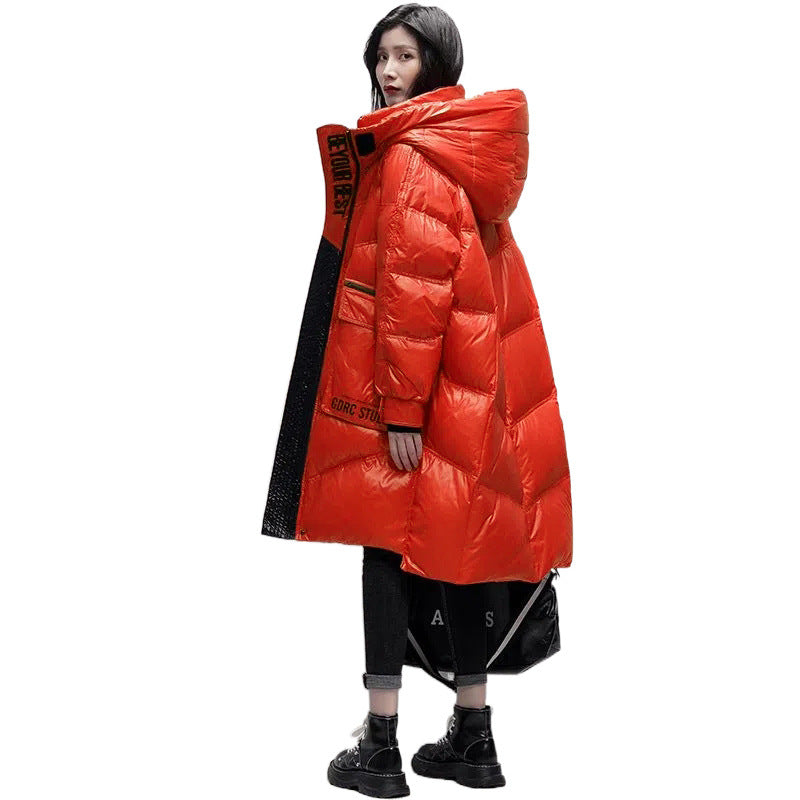 Veste noire polie de bas pour femme de taille moyenne