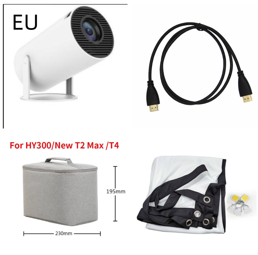 H713 Projecteur 4K ultra haute définition Intelligent Home Office Salle de conférence Salon