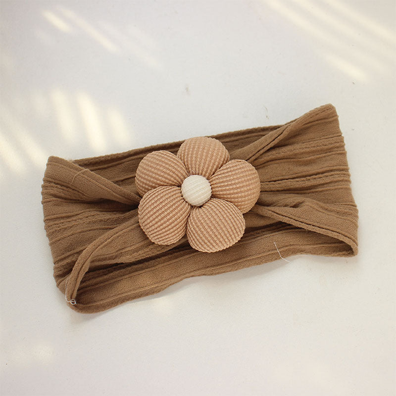Soft Nylon Baby Flower Headbands pour nouveau-nés