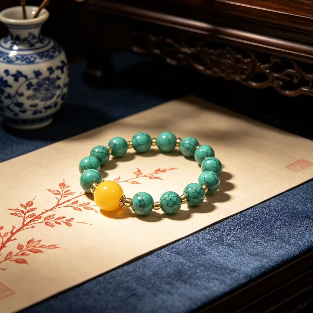 Style ethnique Six caractères Mantra Bracelet