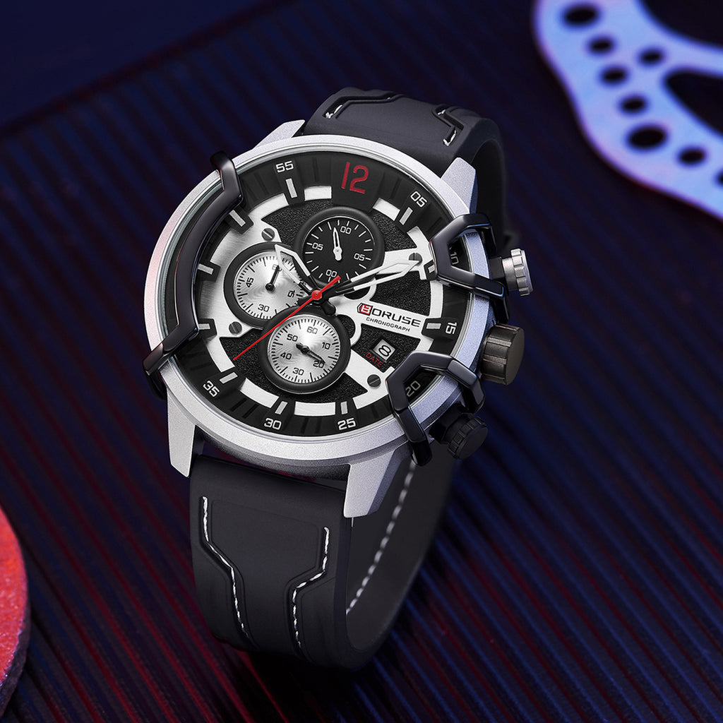 Montre Quartz Lumineuse Homme imperméable multifonctionnelle