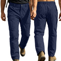 Pantalon de travail imperméable de printemps et d'automne pour hommes avec de multiples poches et une grande taille extérieure