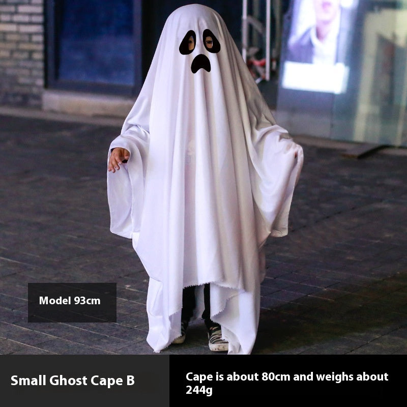 Costume blanc de fête d'Halloween Ghost Cloak Robe