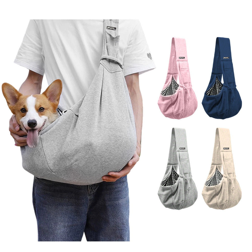 Confortable sac de chien en coton Pet Out Crossbody sac d'épaule Voyage extérieur Portable Chat Pupp