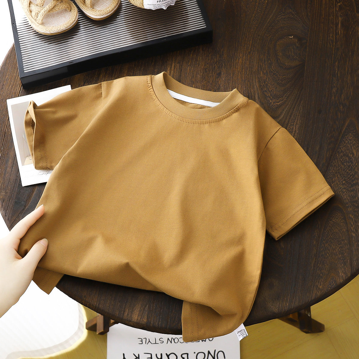 T-shirt en coton à manches courtes pour enfants