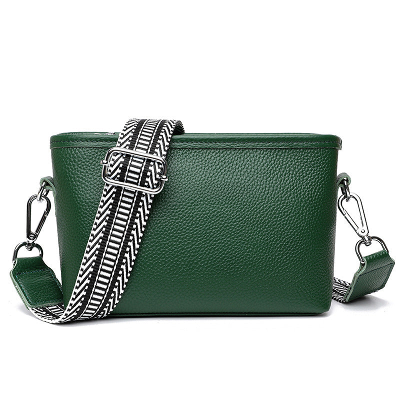 Fashionable Simple Versatile Premier-Layer Cowhide EpauleCrossbody Bag