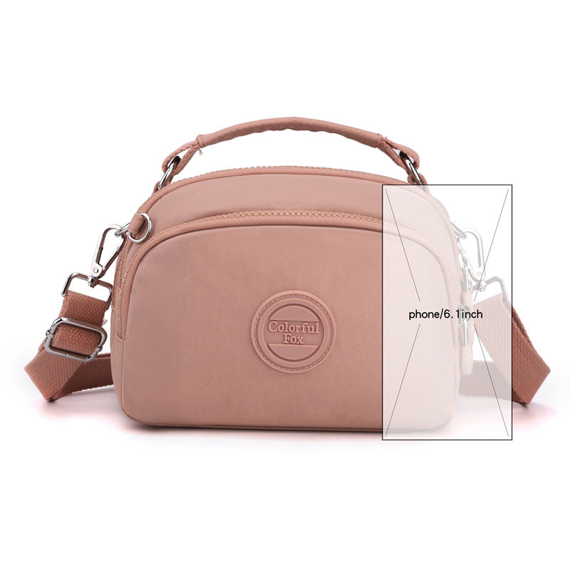Colorful Fox Mode Mobile Phone Bag Women's Multi-Layer Simple Sac à épaules Satchel Wate