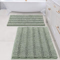 Set 2 pièces de tapis de bain vert Sage