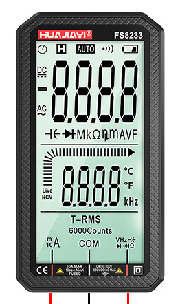 Multimètre intelligent grand écran entièrement automatique numérique haute précision