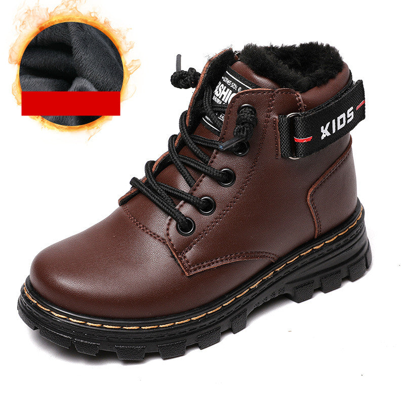 Bottes pour enfants de style britannique pour l'automne et l'hiver