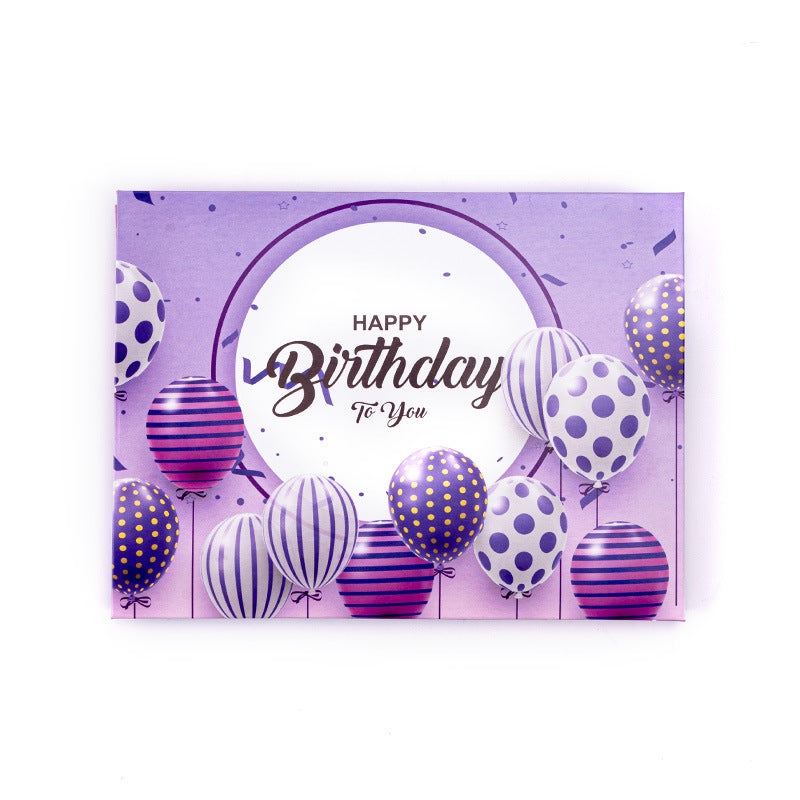 Musique de lumière Blowing 3d 3d Cake Carte de salutation