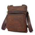Crazy Horse Cuir Outdoor Retro Loisirs Crossbody Bag