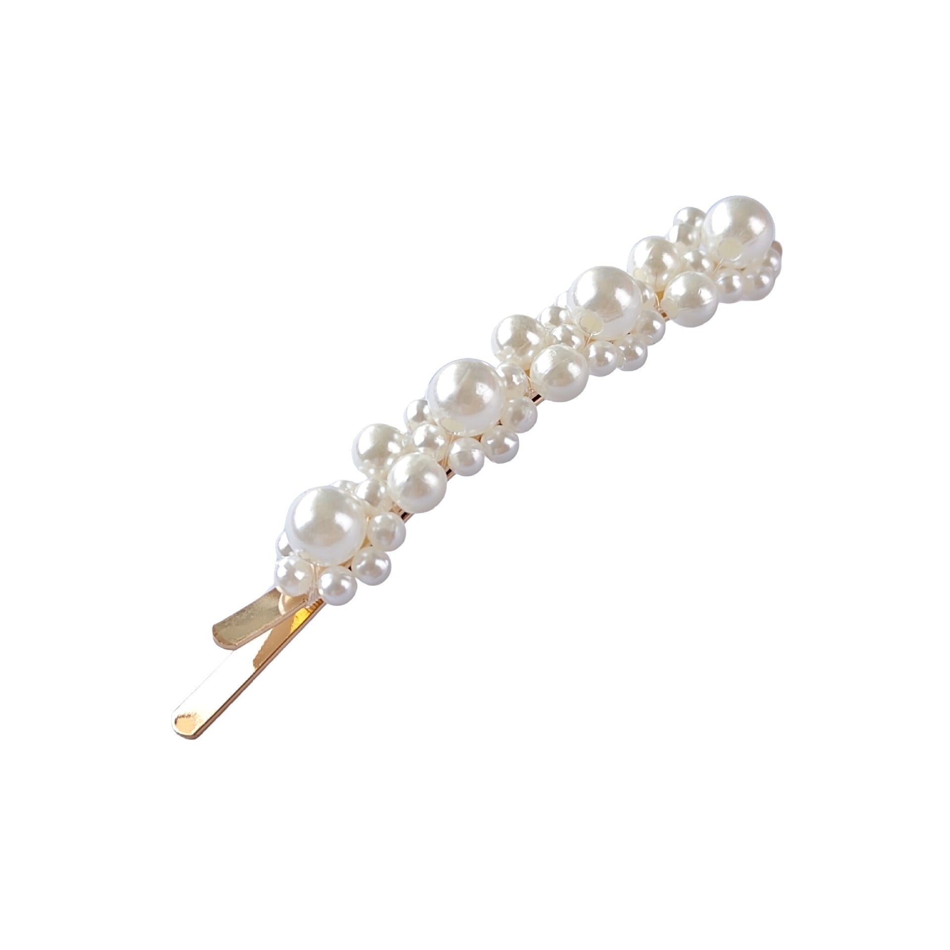Accessoires pour cheveux Barrettes de perle Updo BB Clip épingle à cheveux rayé Fil de pêche tissé à la main H