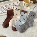 Chaussettes de caricature mi-calf australien Coton sans couture cheville pour les femmes