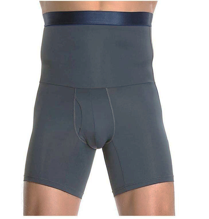 Transfrontaliers hommes Silicone non-dérapant haute taille corps façonner pantalons Boxer Slips Tight Bell