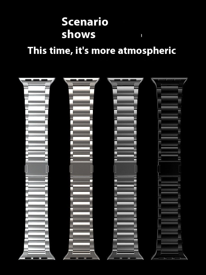 Bracelet de montre en alliage de titane magnétique pour femmes