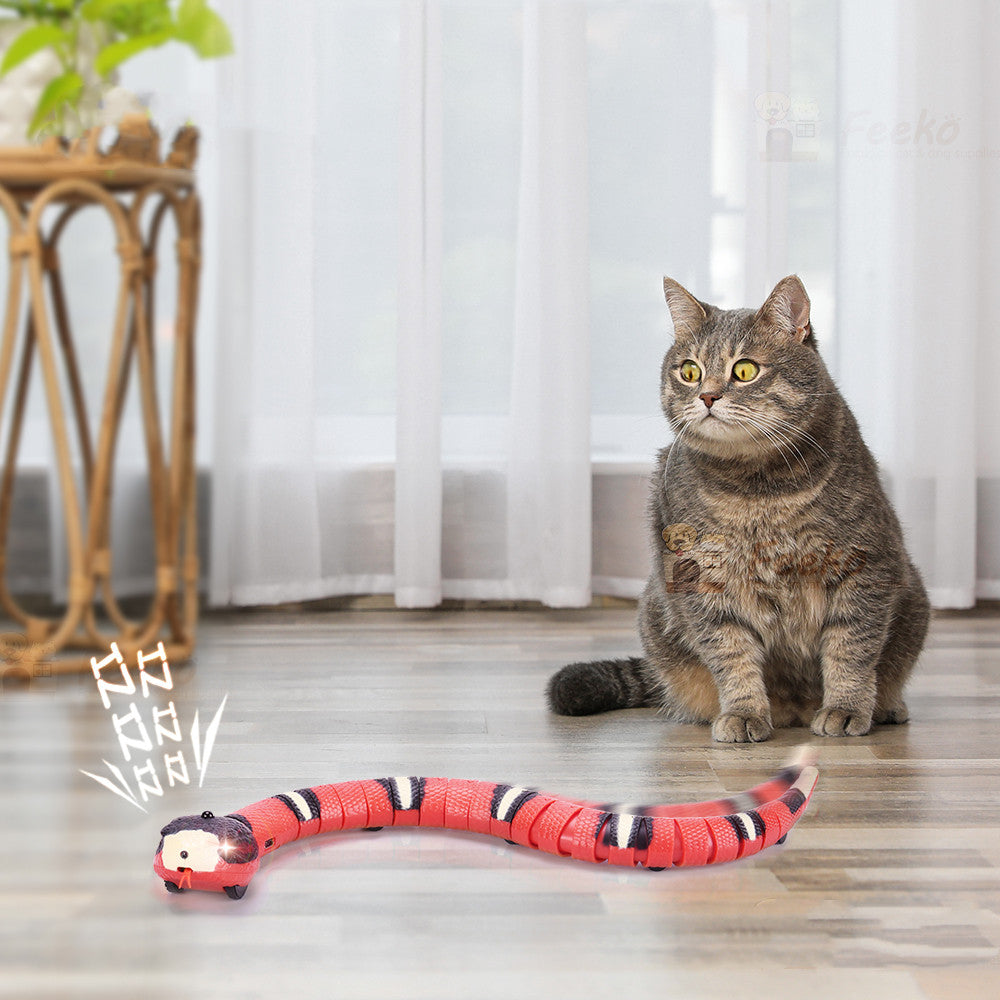 Jouets de serpent à induction électrique interactifs Tricky