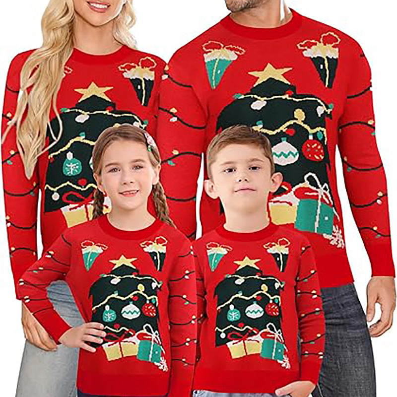 Sweater de Noël Jacquard à la vente chaude Un style de laid-back pour les couples