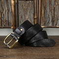 Ceinture d'épingle de première couche pour ceinture en cuir mengénien pour Jeans