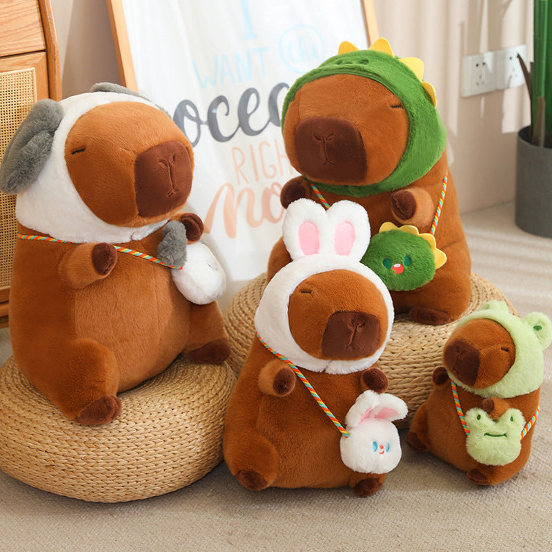 Jouet en peluche de transformation Capybara