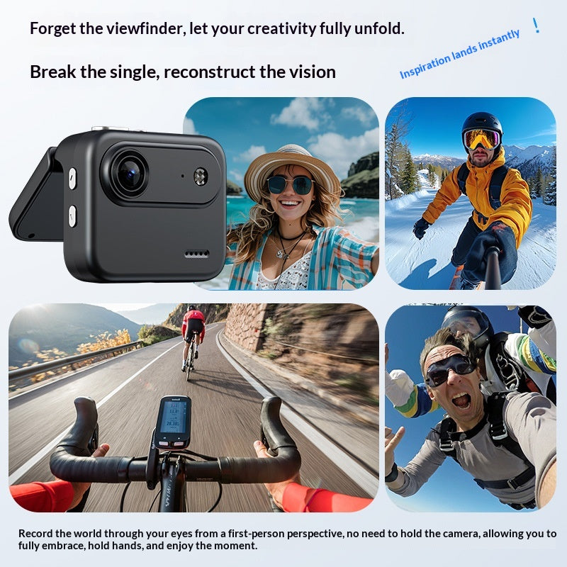 4K HD Action Camera with Chest Mount for Stable Footage While Cycling