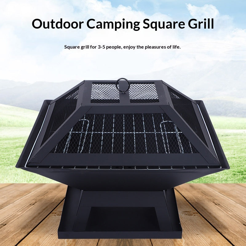 Portable extérieur Barbecue Grill et cheminée