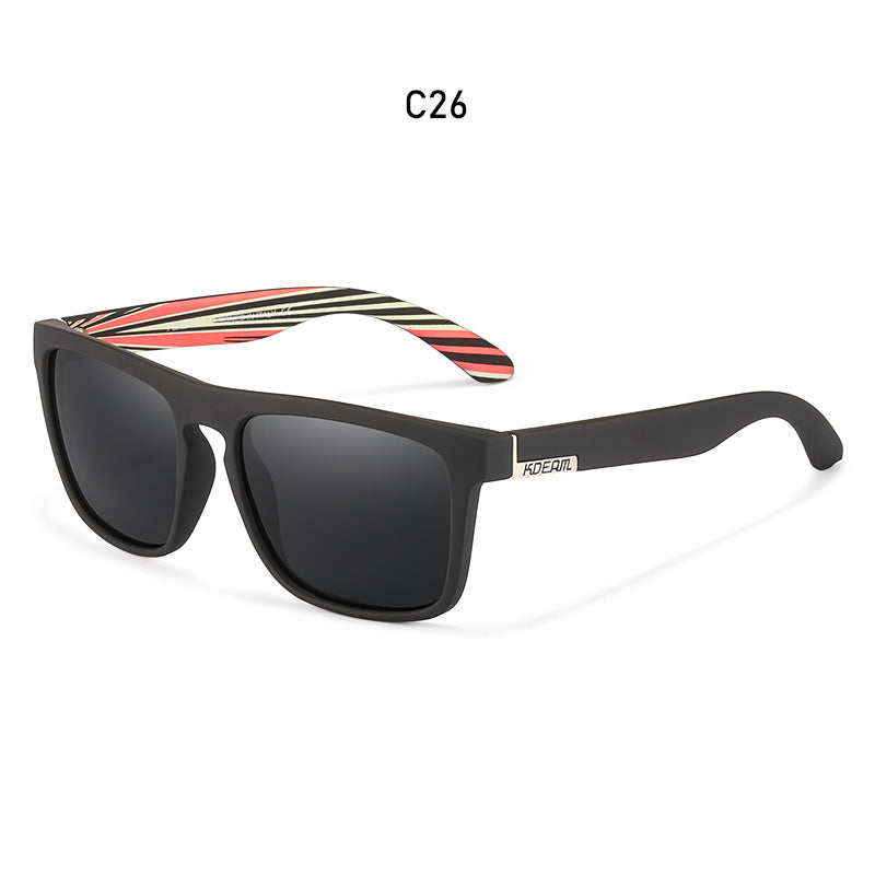 Boite Lunettes de soleil de conduite colorées Lunettes de soleil de sport polarisé pour hommes