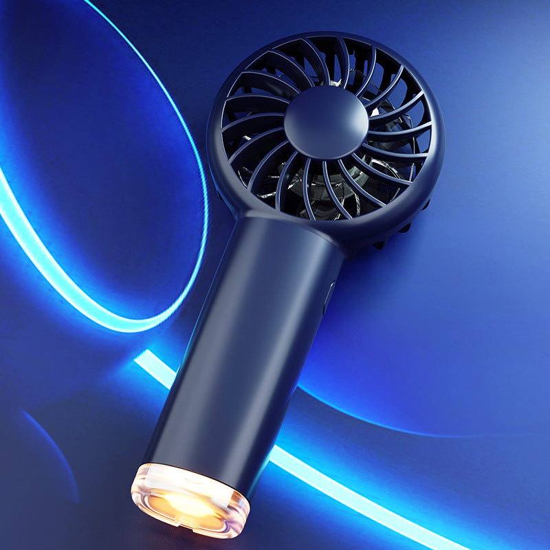 Ventilateur portatif portatif avec lumière ambiante 3 vitesses rechargeables