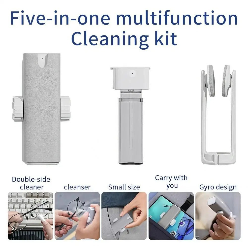 5-en-1 Kit de nettoyage de lunettes multi-fonctions