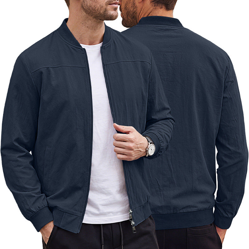Veste de baseball pour hommes avec veste de sport zipper
